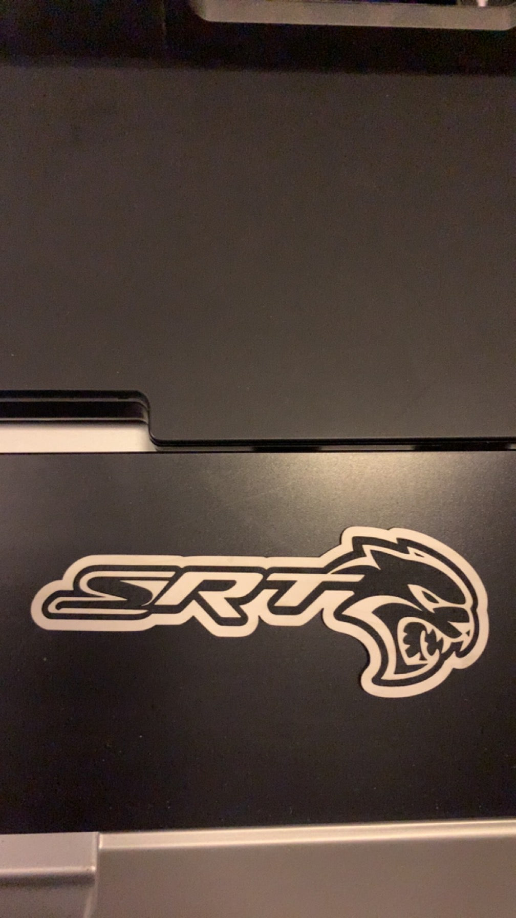 Dodge charger srt hellcat leather patch
