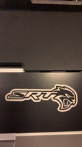 Dodge charger srt hellcat leather patch