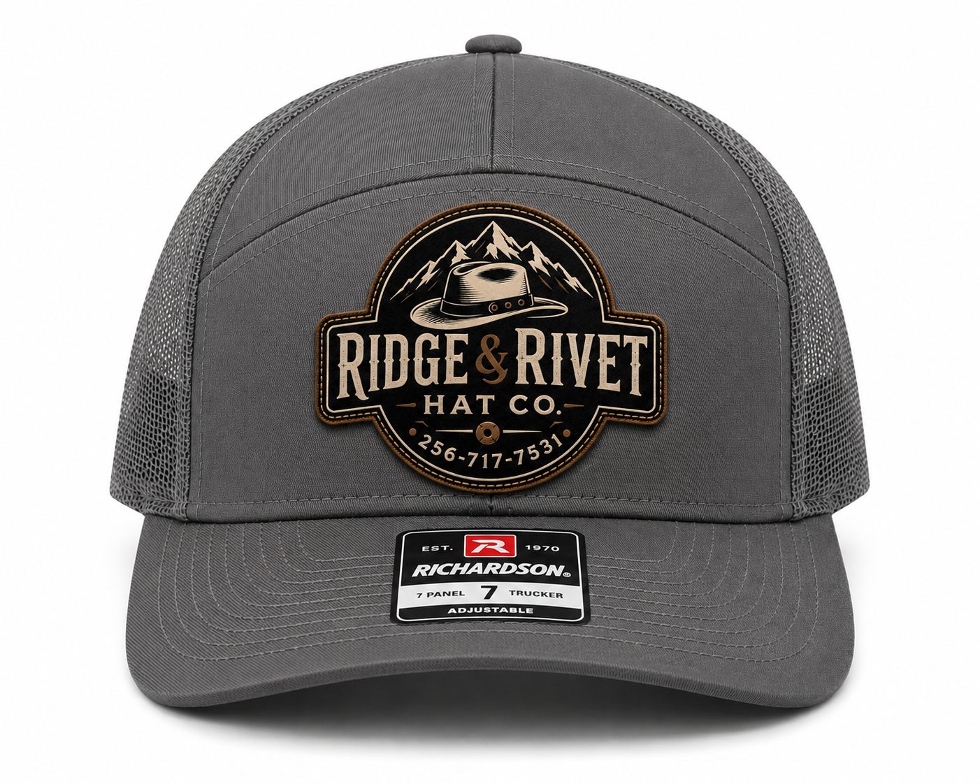 Custom Hats with Leather Patches